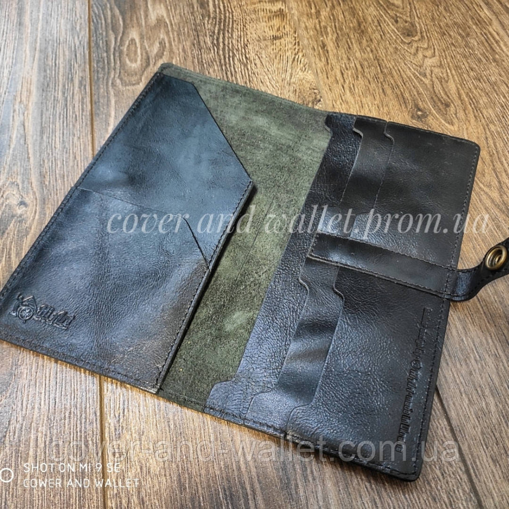 Кожаный черный тревел-кейс Hi Art Киев - изображение 2