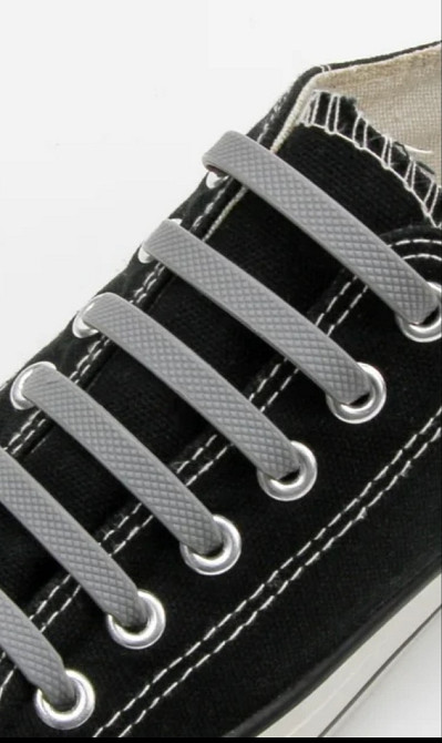 Шнурки силіконові ліниві 12 шт Сміла - фото 1