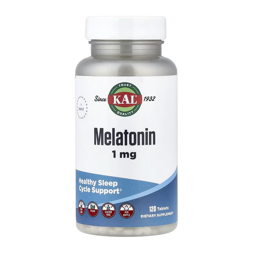 Мелатонін KAL Melatonin 1mg — 120 табс Київ - фото 1