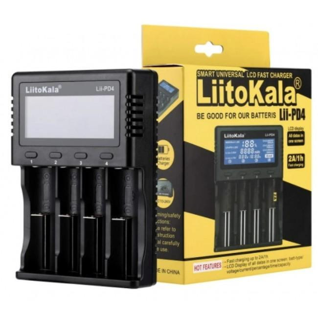 Универсальное зарядное устройство LiitoKala Lii PD4 АА, ААА,18650, 26650, 21700 Li-Ion c LCD (8901) от LiitoKala Одесса - изображение 2