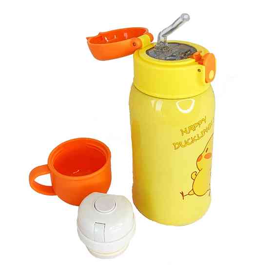 Термос-поільник з силіконовою трубочкою Курча MGZ-0315 (Chicken) 560 мл Вінниця