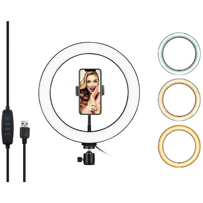 Кольцевой led свет для предметной съемки 26 см, Световое кольцо для телефона, Лед кольцо OZ-99 Львов - изображение 5