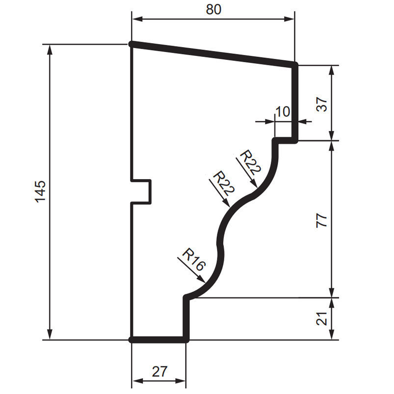 Подоконник фасадный Prestige Decor DC 104 Днепр - изображение 2