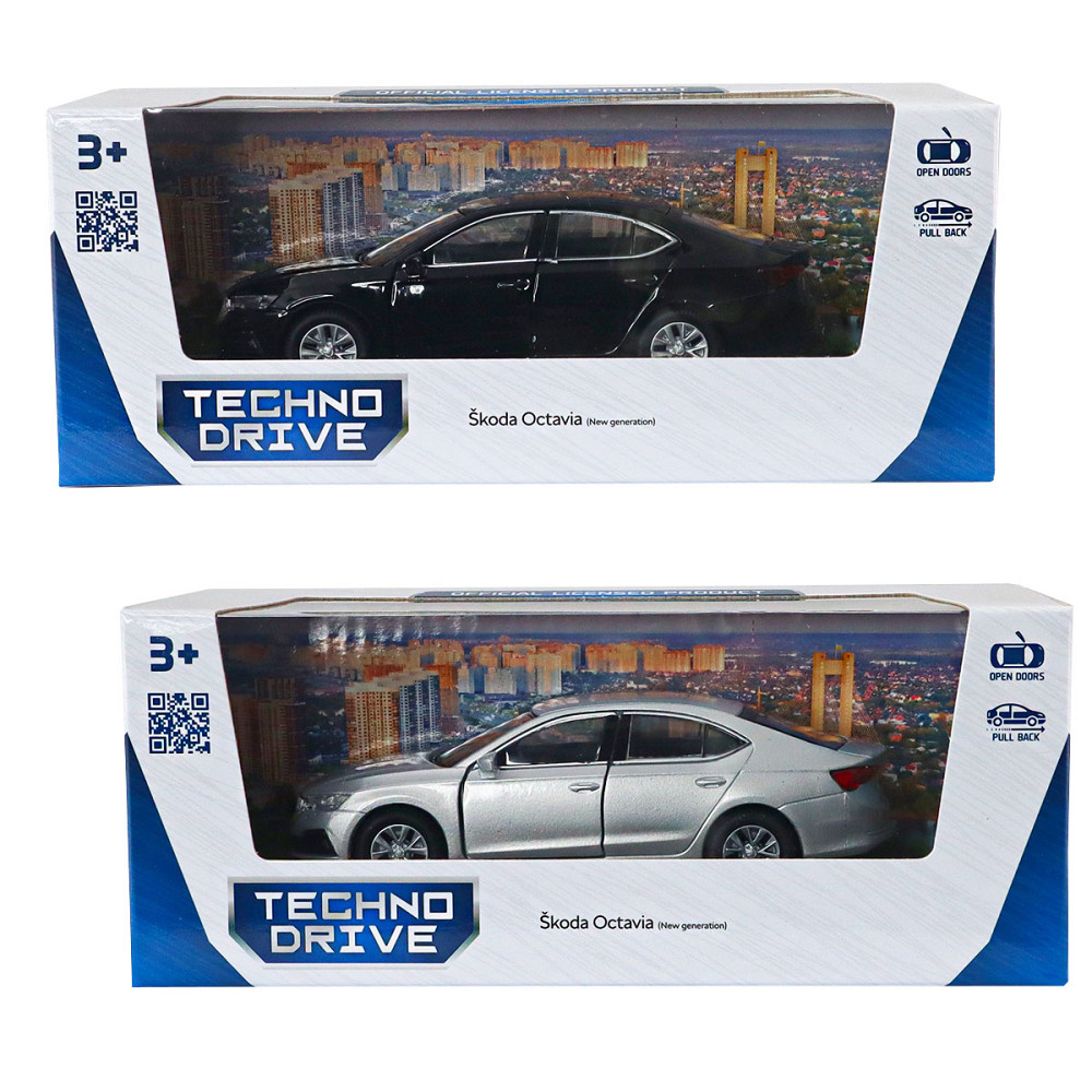 Автомодель - Skoda Octavia (чорний, сріблястий) Дніпро - фото 5