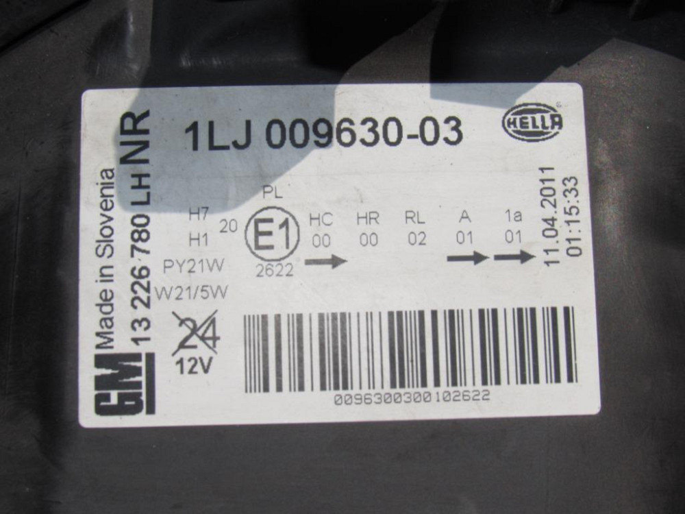 Фара ліва Opel Insignia Sports Tourer 2009-2013 Ковель - фото 2