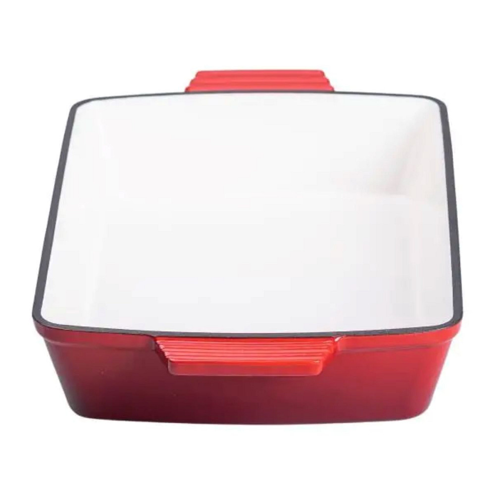 Yongkang Jiaqi Форма для запікання чавунна 39.5х23.5х6 см форма для випічки 3 л Червона HP-1-9R Коломыя - изображение 3