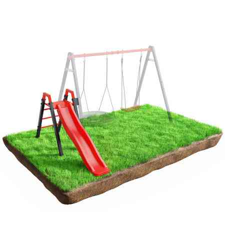 Дитяча гірка K-Sport KSOZ013S модульна - червоно-чорна Київ