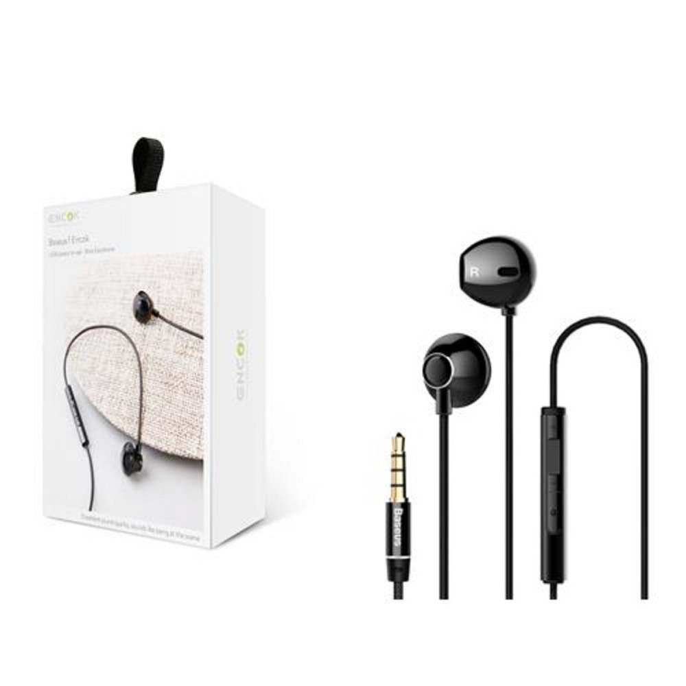 Навушники Baseus Enock H06 lateral in-ear Wire Earphone Black 3.5 mini-jack Київ - фото 1