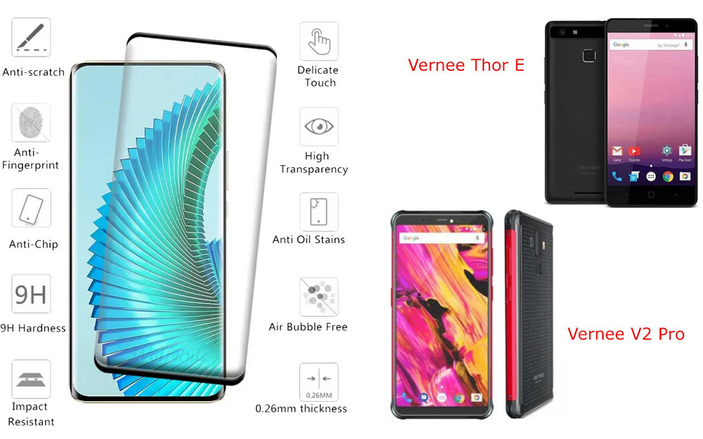 Захисне скло HyperGlass Pro для Vernee Thor E, V2 Pro – максимальна чутливість та захист Київ - фото 2