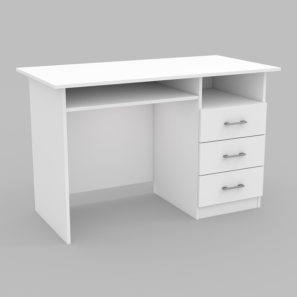 Стол офисный ОСП-2, Белый, 1200/600/760 Львов - изображение 1