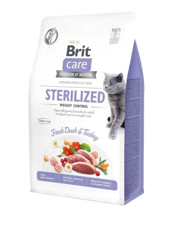 Сухой корм Брит Brit Care Cat GF Sterilized Weight Control для стерилизованных кошек (контроль веса), 400 г Винница