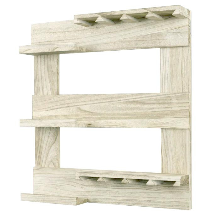 Настенная винная полка 