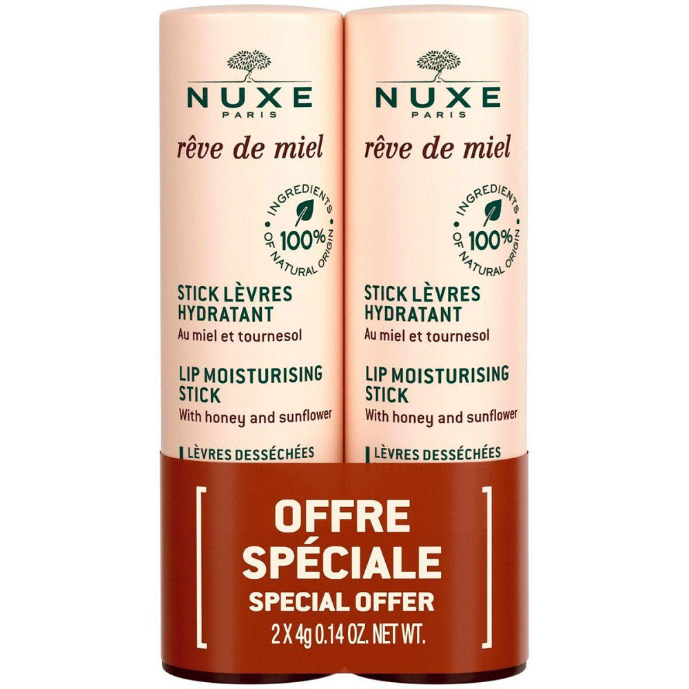 Нюкс Набор ДУО Медовая мечта стик для губ Nuxe Rêve de miel Stick lèvres kit, 2*4г Днепр - изображение 2