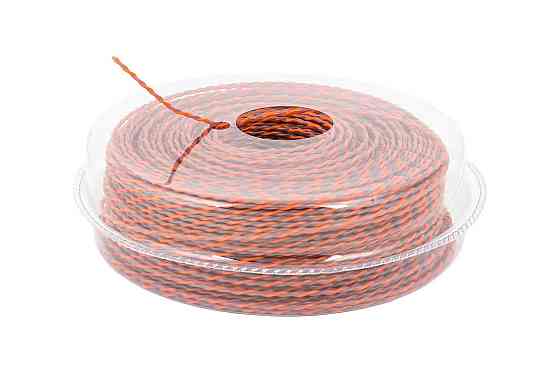 MASTERTOOL Жилка для тримера безшумна MASTERTOOL SPIRAL 2.40 мм 90 м (блістер) двоколірна 19-16 Киев