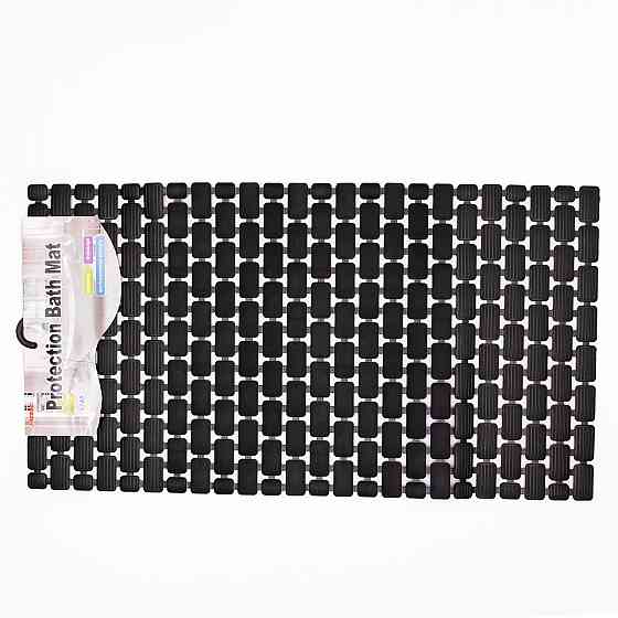 Коврик для душа из поливинилхлорида на присосках 73×40 см Черный HP-42-8B Киев