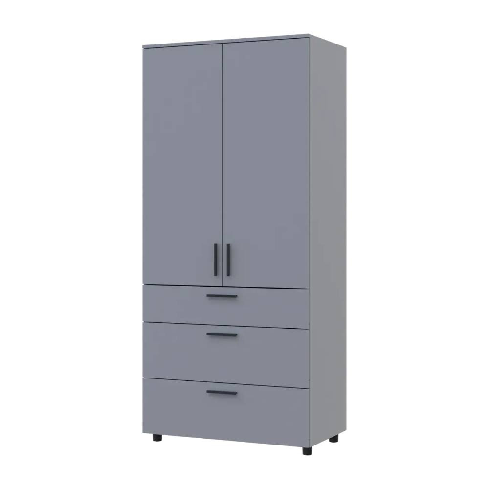 Шафа для одягу Doros Торн Сірий 2 ДСП/3Ш (полиці) 90х51.6х200 (DRS-012024) Львів - фото 6