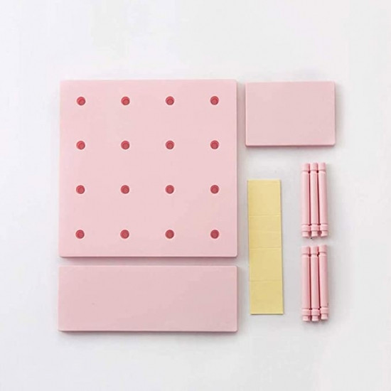 Підвісна панель Skadis полиця-органайзер на стіну зі змінними гачками рожева Вінниця - фото 2