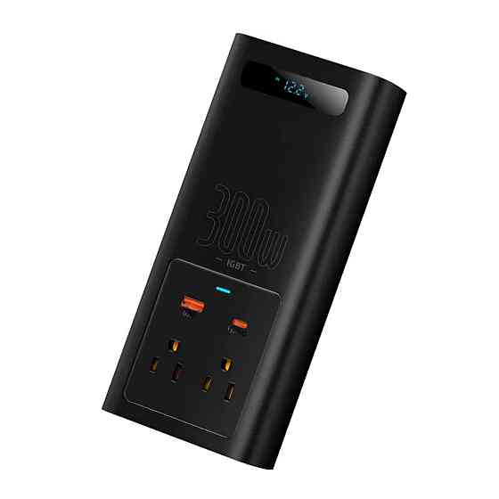 Автомобільний інвертор Baseus IGBT Power Inverter 300W (110V US/JP ) Black (CGNB010001) Киев