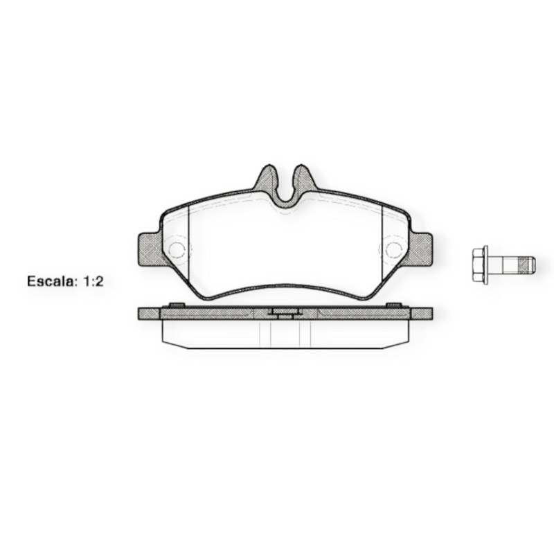 Колодки задні MB Спринтер-Фольцваген Крафтер 06 однокат. гальмівні Мукачево - фото 1