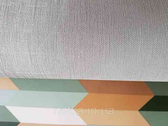 Обои виниловые  Lutece Bensimon однотонные светло бежевые структурные под ткань мелкая точка Киев