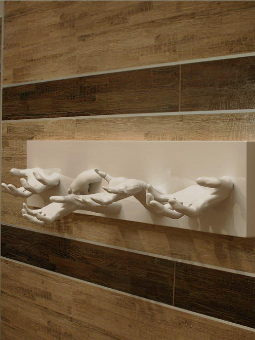 Дизайнерський вішак на стіну для одягу та декору інтер'єру (міцна, витримує важков'яж.) Днепр - изображение 4