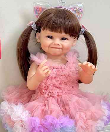 Кукла реборн девочка 55 см Злата с аксессуарами и одеждой. Харьков