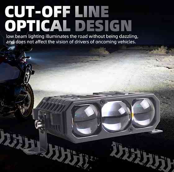 Комплект Bi-LED модулів Sanvi S30 60/90W 6000K 12V — ближнє + дальнє світло, 2 шт Харків