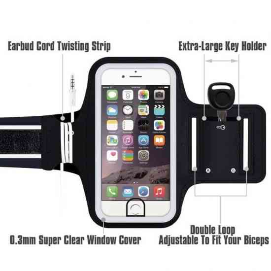 Чохол для смартфона з кишенею на руку для спорту 21см Вінниця