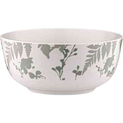 Салатник Ardesto Capri 510мл, 13.8см, порцеляна, біло-зелений (AR0414CWG) Винница