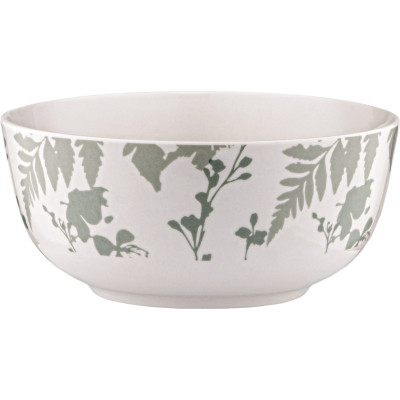 Салатник Ardesto Capri 510мл, 13.8см, порцеляна, біло-зелений (AR0414CWG) Винница - изображение 1