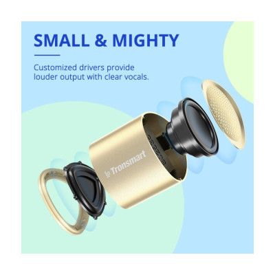 Акустична система Tronsmart Nimo Mini Speaker Gold (985908) Вінниця - фото 9