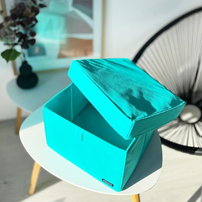 Короб L з кришкою 30х30х20см (Лазурний) Суми - фото 1