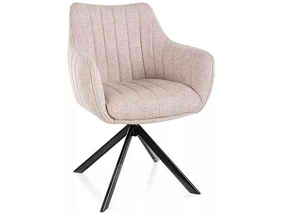 Стілець AZALIA LEO чорний каркас/світлий беж 23 Дніпро