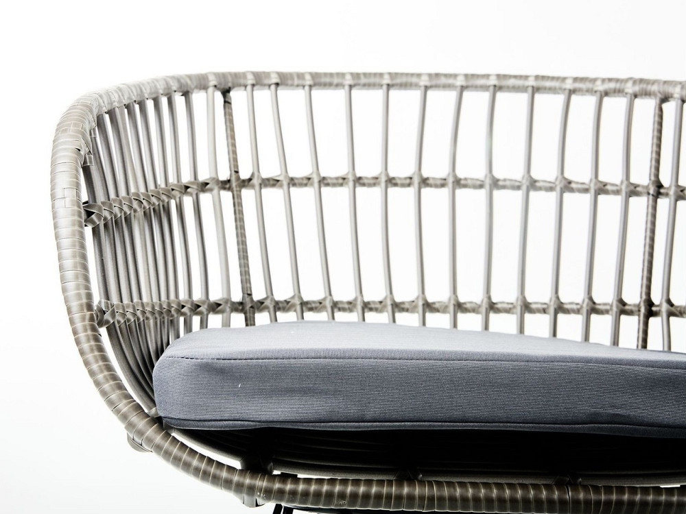 Садове крісло Jam Ротанг Сіро-чорний Київ - фото 8