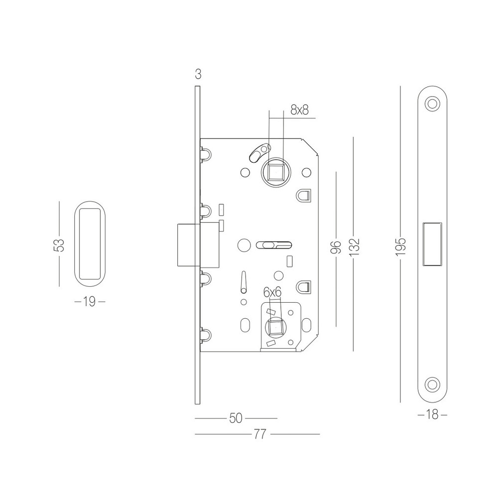 МЕХАНІЗМ МАГНІТНИЙ ПІД WC ДЛЯ МІЖКІМНАТНИХ ДВЕРЕЙ Київ - фото 2