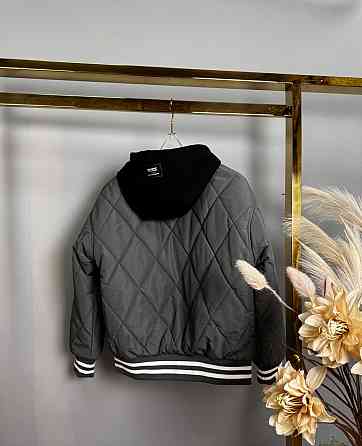 Куртка бомбер серый для мальчиков 122,128,140 Николаев