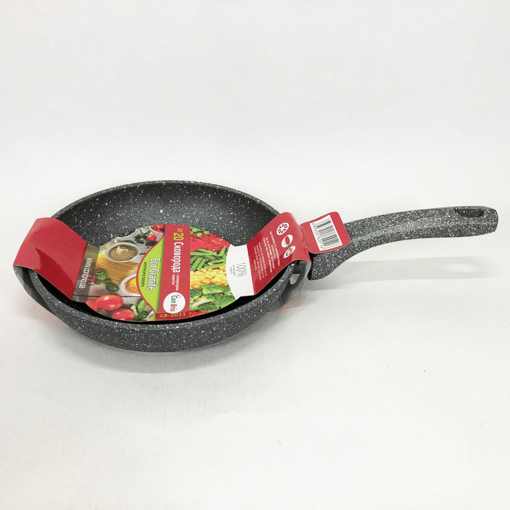 Сковороди без масла Con Brio CB-2011 20 см, Туристичні сковорідки купити недорого DB-37 Івано-Франківськ - фото 9