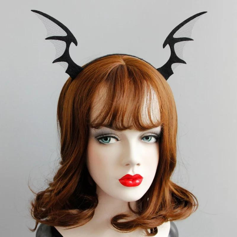 Обруч на Хэллоуин Крылья летучей мыши one size черный Киев - изображение 2