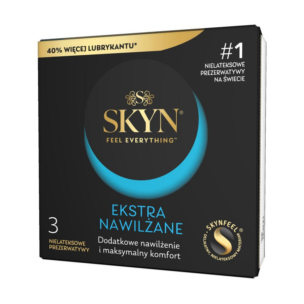 Безлатексні преміум-презервативи SKYN Ekstra Nawilżanel 3 шт, ультратонкі, на 40 % більше змазки Sex Aura Київ - фото 1