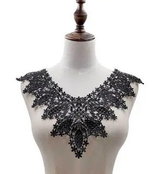 Комір пришивний чорний Київ - фото 1