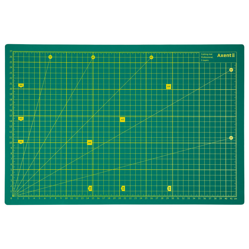 Килимок А3 "Axent" 7906-A самовідновлювальний для різання Pro п'ятишаровий, шт Київ - фото 1