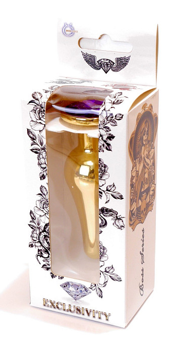 Анальна пробка Boss Series - Jewellery Gold BUTT PLUG Purple, BS6400070 Sex Aura Київ - фото 8