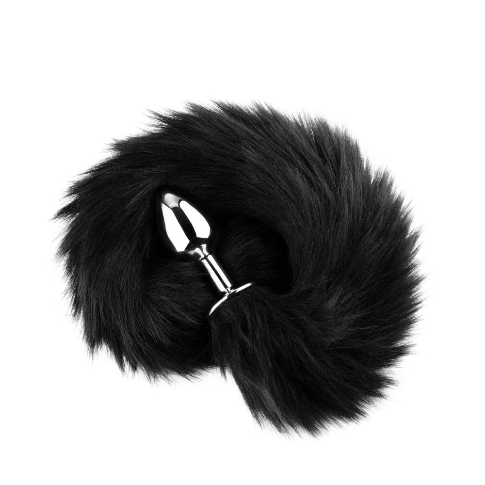 Анальная пробка Plug-Fox TAIL-Black XL Sex Aura Киев - изображение 7