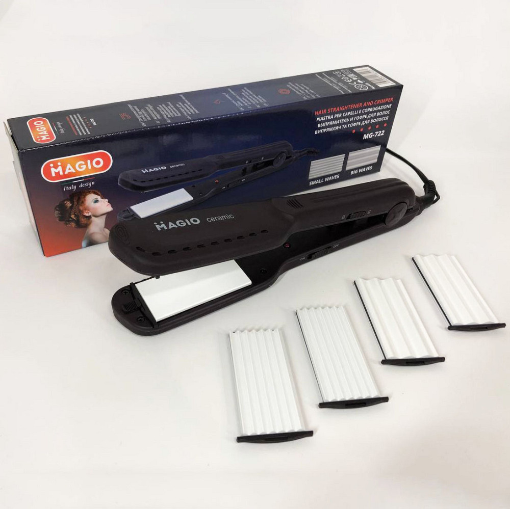 Укладання волосся випрямлення MAGIO MG-722, Праска для вирівнювання зачіски, Праска-випрямляч потужна DP-12 Львів - фото 4