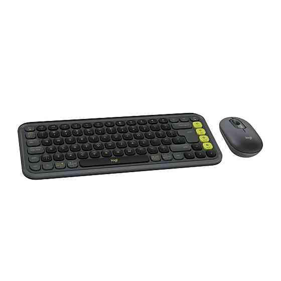 Комплект бездротовий (клавіатура, миша) Logitech Pop Icon Combo Graphite (920-013156) Сірий Харків