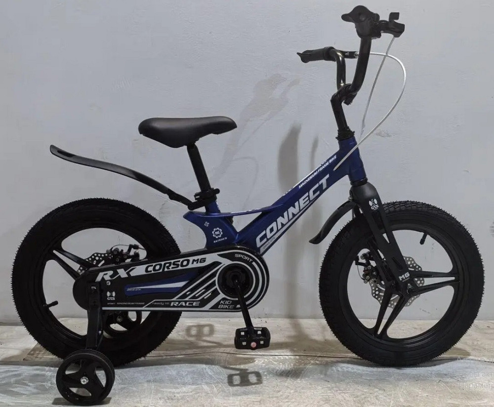 Велосипед 2-х колісний CORSO CONNECT 16 дюймів ручне гальмо додаткові колеса Синій (MG-16221) Чернігів - фото 2