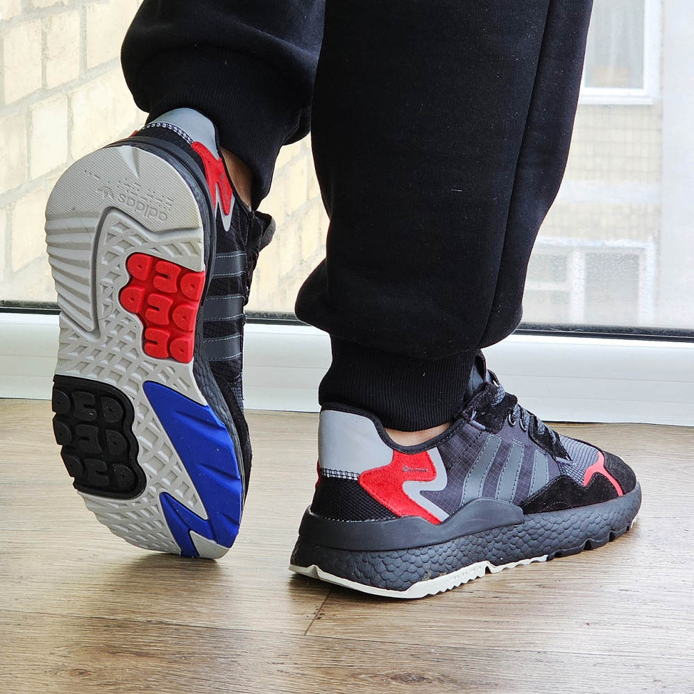 Літні Кросівки Adidas Jogger Сіточка Чорні Адідас Бігові Легкі (розміри: 41,42,43,44,45) Відеовідвід Дніпро - фото 4