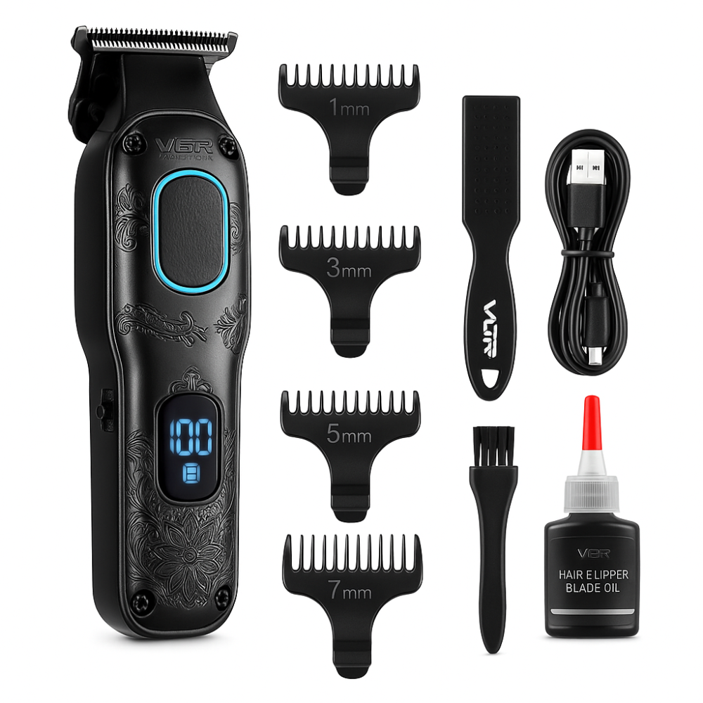 Машинка для стрижки волосся з універсальним живленням VGR, Бездротова машинка для стрижки волосся BI-66 Львів - фото 16