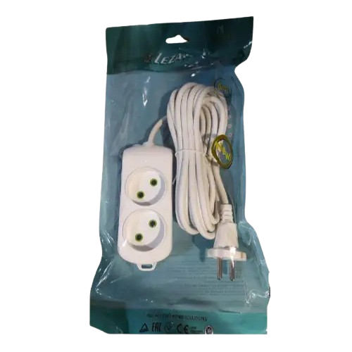 Подовжувач без заземлення 2 розетки 3м Letitia Лезард Житомир - фото 1