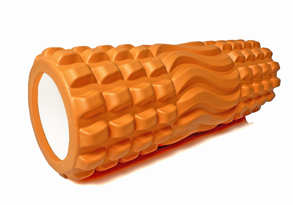 Масажний ролик EasyFit Wavyspines 33 см Помаранчевий Коломия - фото 2